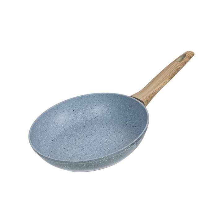Тиган Kitchen, Тефлонов, Незалепващо покритие, 24см, Алуминий, Сив/Бежов