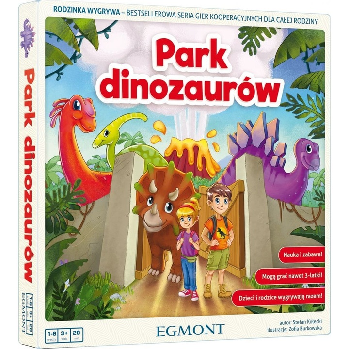 Egmont Game, Dinosaur Park, 1-6 játékos, 3 év felett