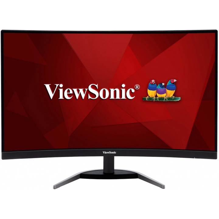 VA ViewSonic 27 hüvelykes Full HD hajlított LED játékmonitor, 165Hz, 1ms, AMD FreeSync™ Premium, HDMI, Display Port, VX2768-PC-MHD