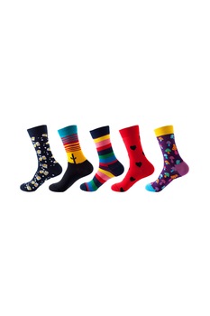 TimeTrade - Zokni, 5 pár zokni szett, különböző minták, Lei, one size
