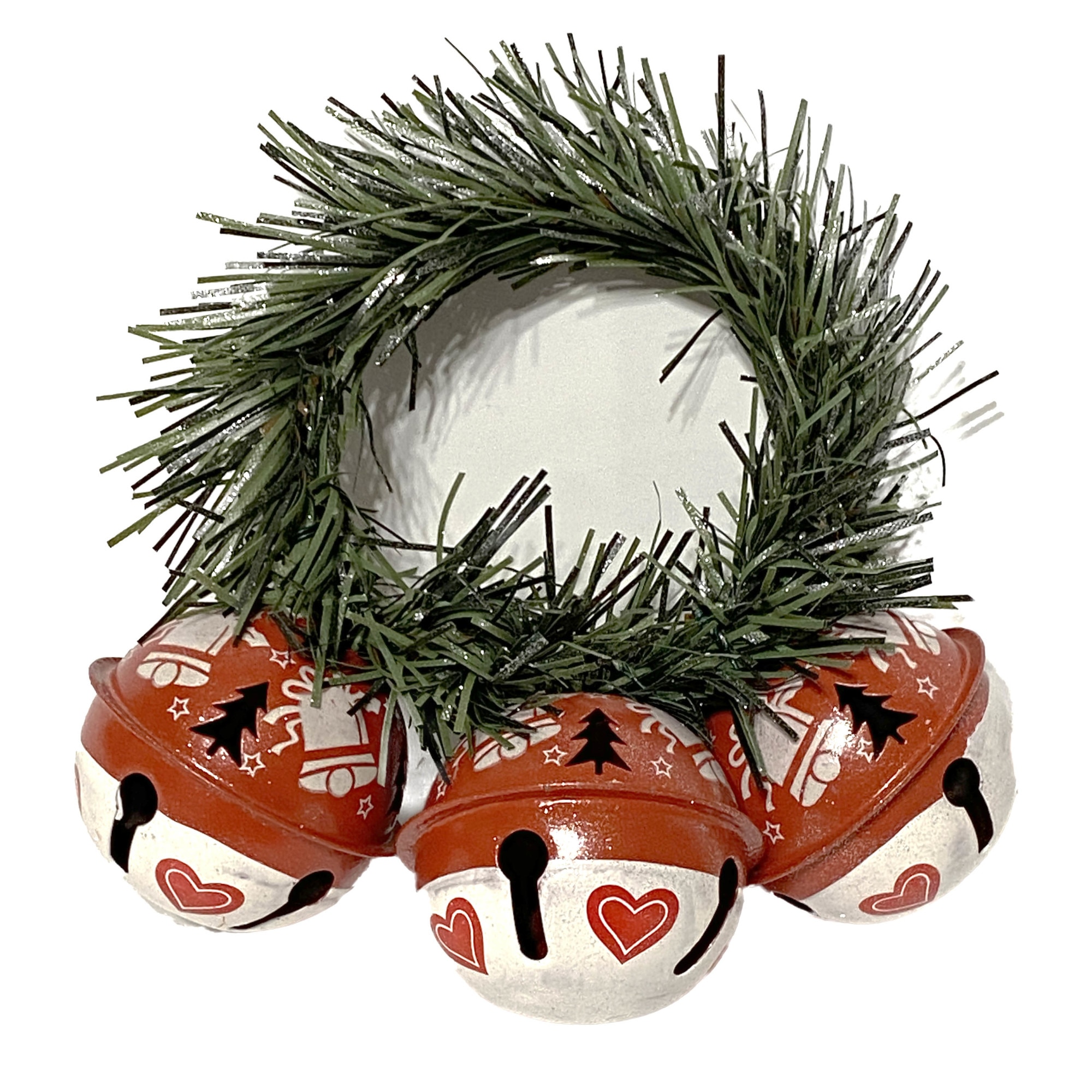 Clopotel din metal, model zurgalai rosii