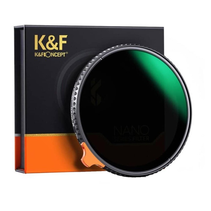 Filtru K&F Concept 67mm Nano-X Variable Fader NDX ND2-ND400 HD Japan Optics KF01.1616