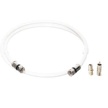 Cablu TV coaxial ElectriX mufat, 75 Ohmi, lungime 5 m Cablu TV coaxial ElectriX mufat, 75 Ohmi, lungime 5 m