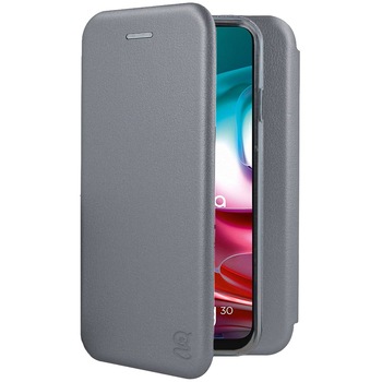 Husa pentru Motorola Moto G30 - tip carte, inchidere magnetica, Gekko Elegance - SILVER Husa pentru Motorola Moto G30 - tip carte, inchidere magnetica, Gekko Elegance - SILVER