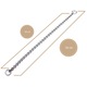 Lesa pentru caini rezistenta la explozii, Zgarda dresaj, Cu lant, Metal, 3.5 mm x 60 cm