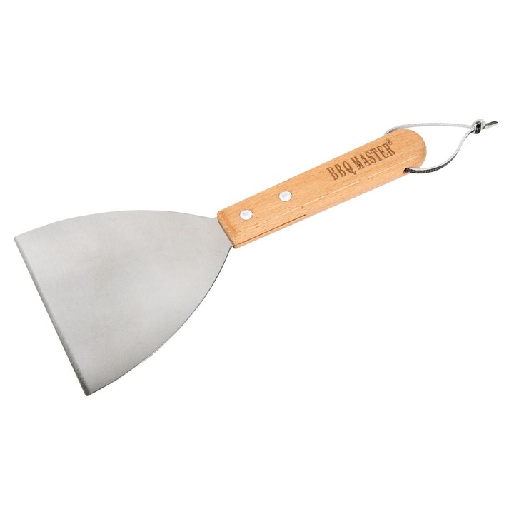 Spatula cu maner de lemn pentru gratar, 23 x 10 cm