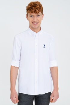 Camasa Barbat,U.S Polo Assn.,1271163, Alb Camasa Barbat,U.S Polo Assn.,1271163, Alb