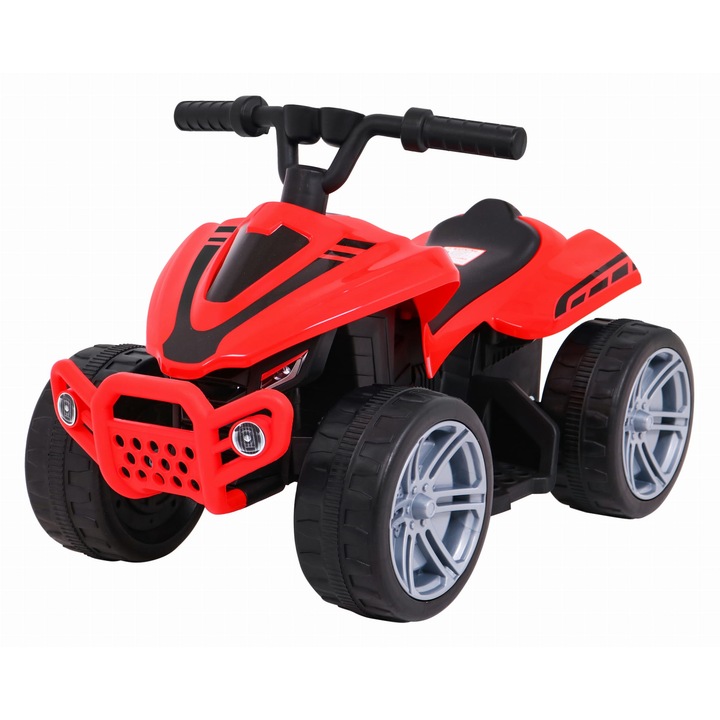 ATV Electric cu acumulator pentru copii NOVOKIDS™ Mini Monster, Lungime 70 cm, 3-6 ani, Max 30 kg, 6V, Rosu