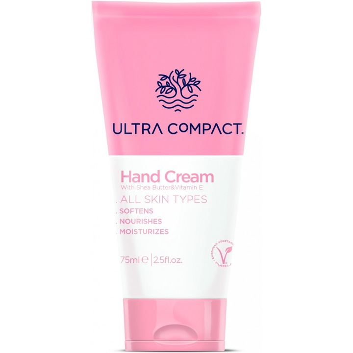 Kézkrém shea vajjal és E vitaminnal Ultra Compact, 75 ml