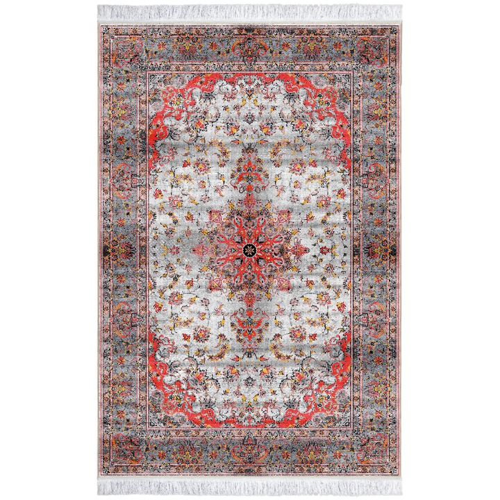 Covor CarpetPlaza, Pseudo Silk Vintage, Poliester, 80x120 cm, Multicolor