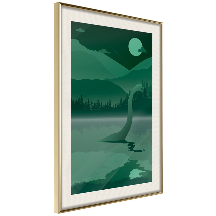 Plakát Artgeist, Loch Ness, passe-partout, 30 x 45 cm