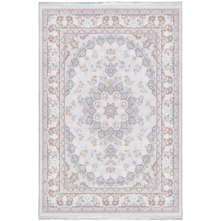 Covor Sarigol, CarpetPlaza, Acril, 80 x 300 cm, 9 mm, Crem