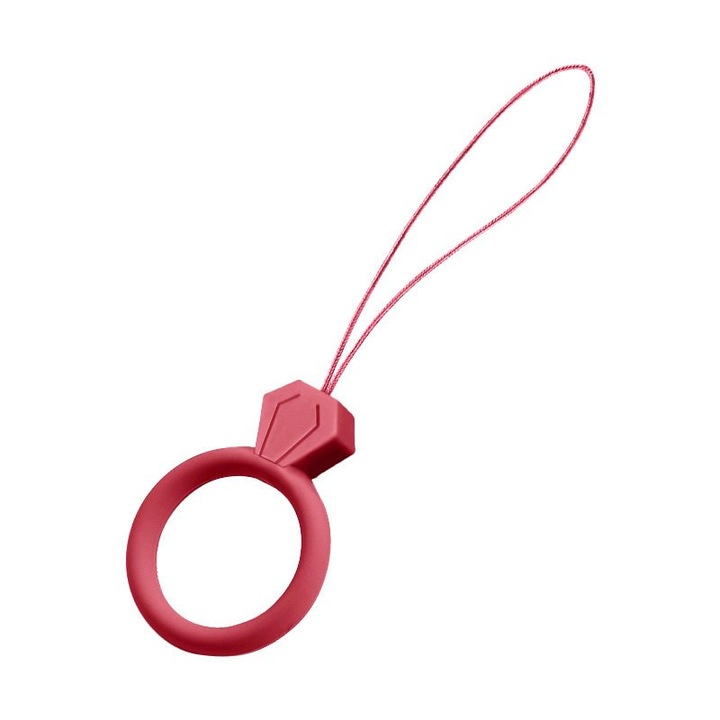 Snur pentru telefon Diamond Ring Finger, Mov