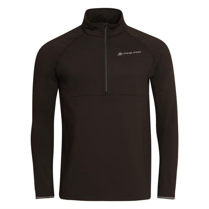 Bluza sport pentru barbati, Alpine Pro, Poliester, Negru, Negru, 2XL