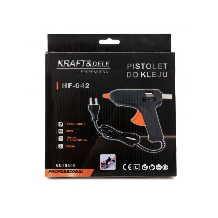 Pistol de lipit cu silicon, 40W, KD10350, Kraft&Dele
