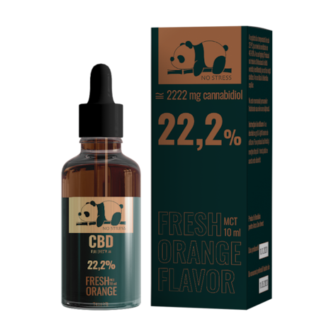 Ulei MCT, 10 ml, cu aroma portocala, 22.2 % CBD