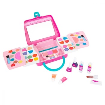 Set trusa de machiaj cu oglinda si 51 de piese, pentru fete , ATS Set trusa de machiaj cu oglinda si 51 de piese, pentru fete , ATS
