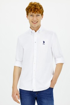 Camasa barbati, U.S Polo Assn.,1271172, Alb Camasa barbati, U.S Polo Assn.,1271172, Alb