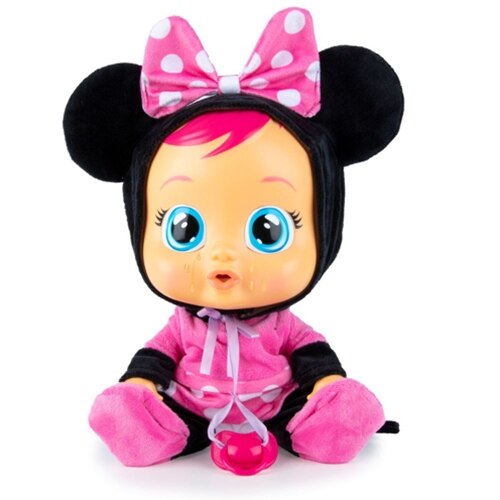 Papusa IMC Cry Babies, Bebe Plangacios Minnie Mouse