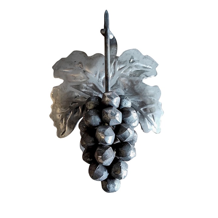 Kovácsoltvas szőlő 180x90 mm, kovácsoltvas ruhákhoz, Ferrobrand