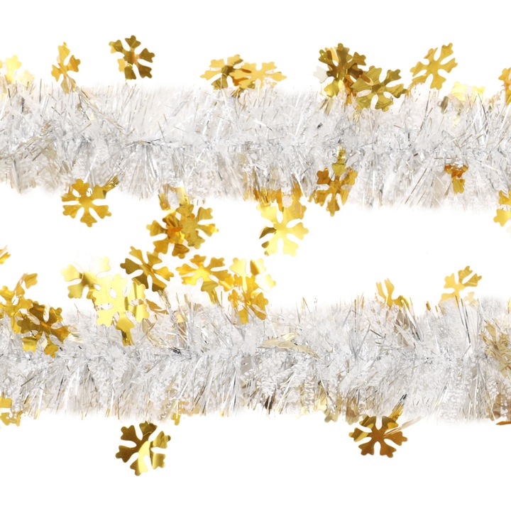 Украса за елха, златиста, SYMTA-1719153, D 8 см, 2 м