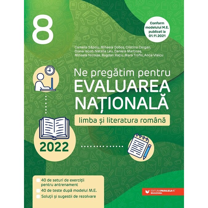Ne pregatim pentru Evaluarea Nationala 2022. Limba si literatura romana. Clasa a VIII-a, Mihaela Dobos