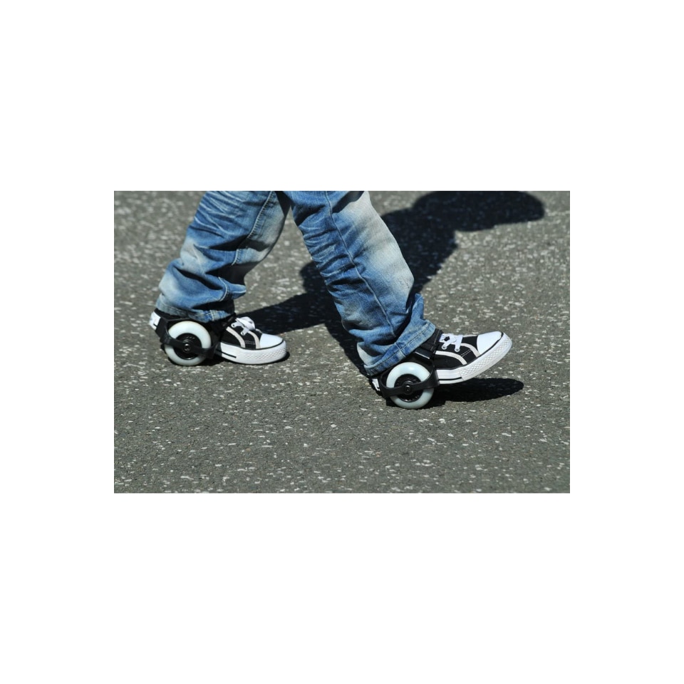 Role Calcai Hudora, Roti Poliuretan, LED-Uri, Copii, Negru - eMAG.ro