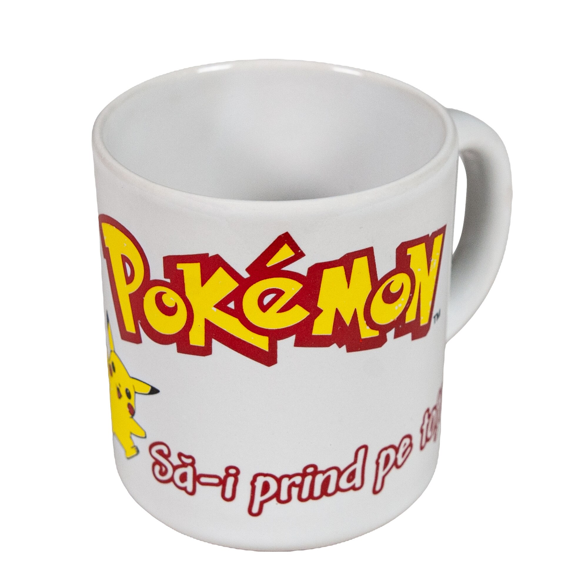 Cana, Cesiro, 260 ml, Alb arctic cu decor Pokemon