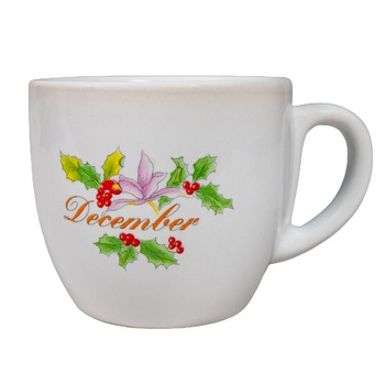 Cana, Cesiro, 200 ml, Alb arctic cu decor December Cana, Cesiro, 200 ml, Alb arctic cu decor December