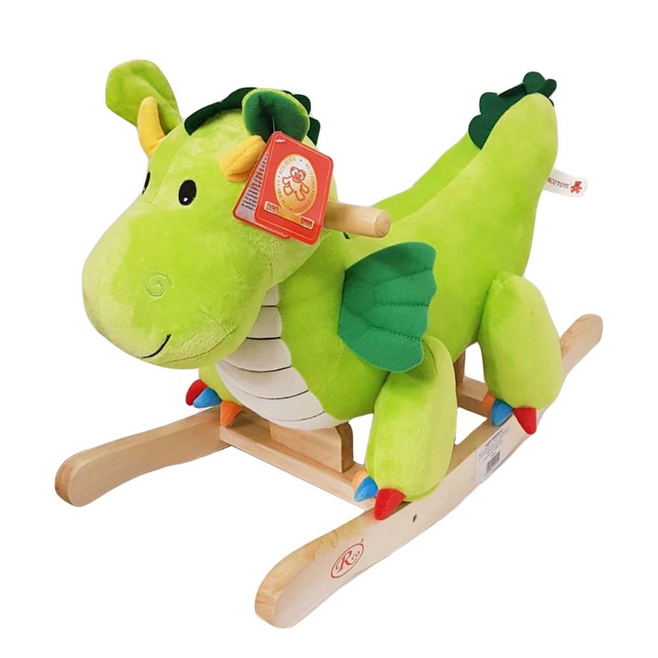 Balansoar copii, Dinozaur, din plus, verde, WJ5814 RCO®