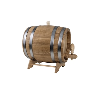 Colonel Expansion Merciful Butoi de vin cu robinet, din lemn masiv de stejar, capacitate 10L / EXT  8061 - eMAG.ro
