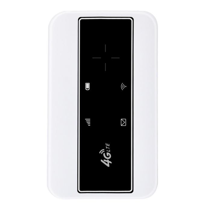 Evolio router, WIFI, 4G Pocket MF904, hordozható, 2100 mAh akkumulátor, SD foglalat, 150 Mbps, fehér