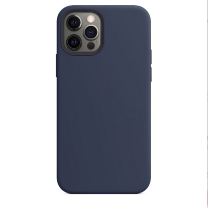 Husa de protectie pentru iPhone 12Pro, Silicon, Albastru
