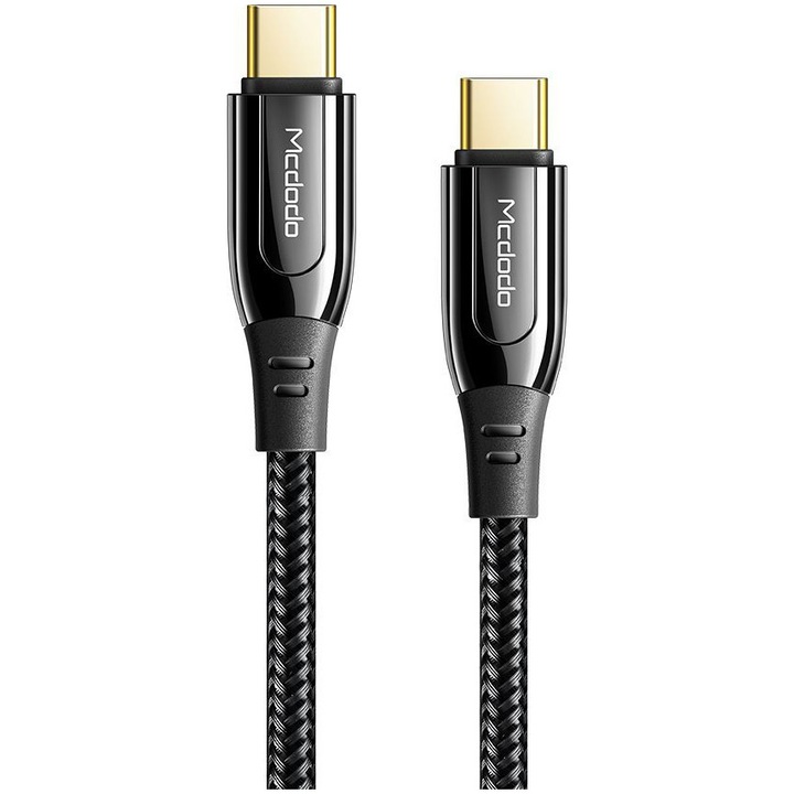 Mcdodo Super Charge Type-C - Type-C adatkábel, 1,2 m, 100 W, fekete