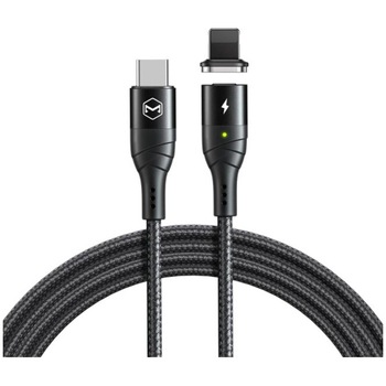 Cablu de date Mcdodo Breeze Series Magnetic Pro Type-C la Lightning, PD, 20W, 1.2m, Black Cablu de date Mcdodo Breeze Series Magnetic Pro Type-C la Lightning, PD, 20W, 1.2m, Black