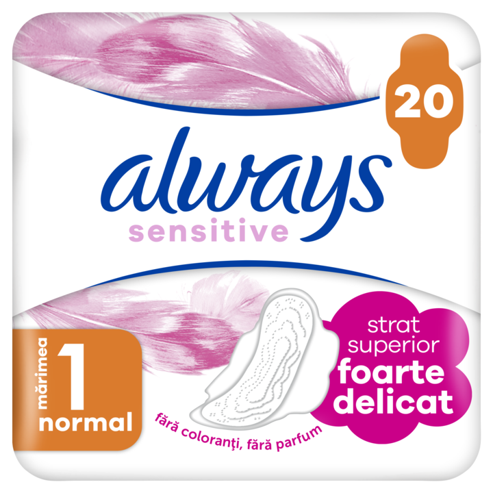 Дамски превръзки Always Sensitive Normal Duo Pack, 20 бр.
