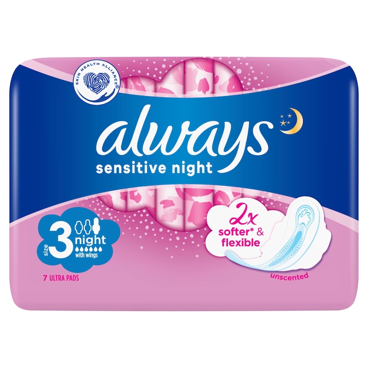 Always Ultra Sensitive Night Betét, 7 db