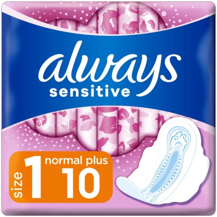 Absorbante Always Sensitive Normal, 10 buc