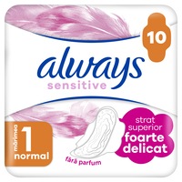 Absorbante Always Sensitive Normal Single Pack, 10 buc