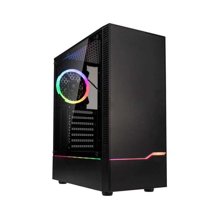 Кутия Kolink Inspire К9 АRGB TG, Mid-tower, Черна