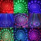 Комплект от 2 диско парти стробиращи DJ лампи, LED, 3W, RGB, черни