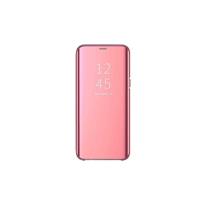 Калъф за Samsung Galaxy S10, Clear View, Rose Gold
