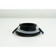 Spot ermetic incastrat, IP44, Aliaj aluminiu, 25W, Negru