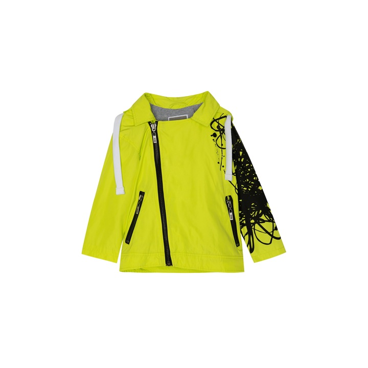GulliverArt Rock széldzseki kabát, poliészter / pamut, 98-128 cm, neon sárga
