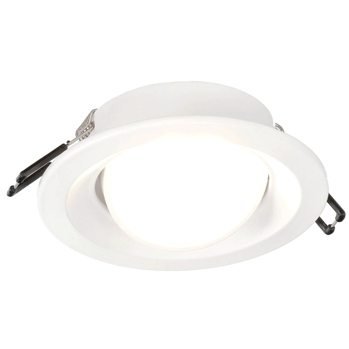 Spot ermetic incastrat, IP20, Aliaj aluminiu, 25 W, Alb