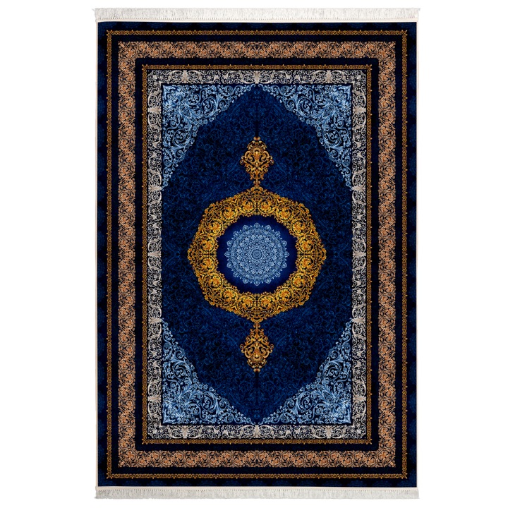 Covor CarpetPlaza, Pseudo Silk, Poliester, 120x80 cm, Multicolor