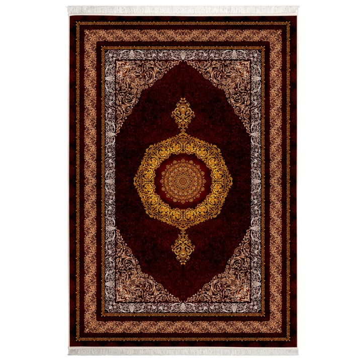 Covor CarpetPlaza, Pseudo Silk, Poliester, 120x80 cm, Multicolor