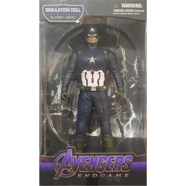 Figurina Avengers EndGame, super hero Captain America,22 cm