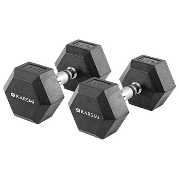 Set 2 gantere dumbbell Karemi, hexagon, 2 x 12,5 kg Set 2 gantere dumbbell Karemi, hexagon, 2 x 12,5 kg