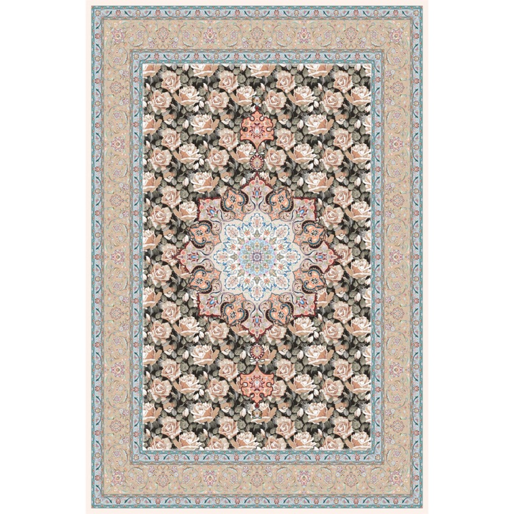 Covor CarpetPlaza, Pseudo Silk Modern, Poliester, 150x225 cm, Multicolor